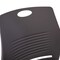 Flash Furniture Gray Plastic Stack Chair with Steel Sled Base RUT-NC499A-GY-GG - alternate 6